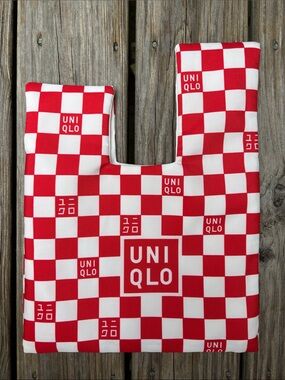 UNIQLO | Red & White Checkered 2025 Limited Launch Japanese Mini Knot‎ Bag | OS